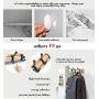 Gorgeous Gorgeous Bamboo Wall Mounted Coat Rack Movable 3 Coat Hooks for Bags Clothes Umbrella in Hallway Bathroom Living Room Bedroom