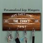 Personalized Family key holder for wall, Home Sweet Home Key Hanger, Wall Key Rack, Family custom key organizer, Personalized Wood Key Holder For Wall, Last name key rack, Housewarming Wedding Gift Personalized Family key holder for wall, Home Sweet Home Key Hanger, Wall Key Rack, Family custom key organizer, Personalized Wood Key Holder For Wall, Last name key rack, Housewarming Wedding Gift