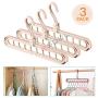 Magic 360 Degree Rotate Hangers Space Saving Clothes Hangers Organizer Smart Closet Space Saver Pack of 3 with Sturdy Plastic for Heavy Clothes Shirts Pants Coats Dresses (Beige) Magic 360 Degree Rotate Hangers Space Saving Clothes Hangers Organizer Smart Closet Space Saver Pack of 3 with Sturdy Plastic for Heavy Clothes Shirts Pants Coats Dresses (Beige)