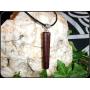 Pendant Necklace handcrafted from Snakewood with Tibetan Silver hanger