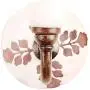 Indianshelf Handmade 1 Artistic Vintage Brown Ceramic Leaf Cut Etched Rail Hooks Holders/Clothes Hooks Over Door Indianshelf Handmade 1 Artistic Vintage Brown Ceramic Leaf Cut Etched Rail Hooks Holders/Clothes Hooks Over Door