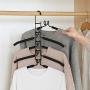 Pena Clothes Hangers Multi Layers Metal Clothes Rack Wardrobe Storage Rack Multifunctional Closet Hanger Anti-Slip Sponge Organizer for Shirt T-Shirt Jacket Coat Sweater Trousers