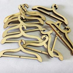 Jili Online 10 Pieces Wooden Clothes Hanger Woodware Ornaments Bunting Crafts Embellishments DIY 2.5cm