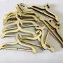 Jili Online 10 Pieces Wooden Clothes Hanger Woodware Ornaments Bunting Crafts Embellishments DIY 2.5cm