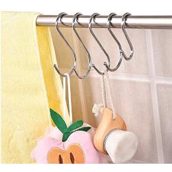 Professional 5pcs Lot Useful S Shaped Hooks Hanging Hanger Storage Holders Organizer, Butterfly Wall Hooks - Wall Clothes Hanger Metal, Shower Curtain Hooks Plastic, Hooks Coat, Back Wall Hangers