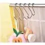 Professional 5pcs Lot Useful S Shaped Hooks Hanging Hanger Storage Holders Organizer, Butterfly Wall Hooks - Wall Clothes Hanger Metal, Shower Curtain Hooks Plastic, Hooks Coat, Back Wall Hangers