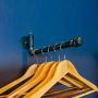 Wall Mounted Clothes Hanger Rack, 30CM Industrial Rustic Wall-Mounted Pipe Hanging Clothing Rack