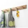 LAXF-Wall Coat Racks with Hooks/Hangers Coat Rack Bamboo Clothes Hook Dorm Room Bedroom on The Wall Wall-Mounted Hook Hanger Multifunction Straight Edge Bamboo Color (Size : 86.8cm)