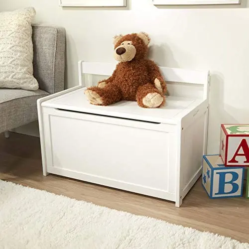 Melissa & Doug Wooden Toy Chest, Sturdy Wooden Chest (4.5 Cubic Feet of Storage, Easy to Assemble, White, Great Gift for Girls and Boys - Best for 3, 4, 5 Year Olds and Up) Melissa & Doug Wooden Toy Chest, Sturdy Wooden Chest (4.5 Cubic Feet of Storage, Easy to Assemble, White, Great Gift for Girls and Boys - Best for 3, 4, 5 Year Olds and Up)
