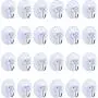 Mudder 24 Pieces Bathroom Kitchen Suction Cup Wall Hooks Hangers (45 mm, Metal Hook) Mudder 24 Pieces Bathroom Kitchen Suction Cup Wall Hooks Hangers (45 mm, Metal Hook)