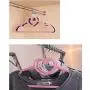elegantstunning 10Pcs Multifunctional Loving Heart Clothes Hanger for Adults Kids Pink