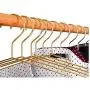 10pcs 45CM Gold Strong Metal Wire Hangers Clothes Hangers, Coat Hanger, Standard Suit Hangers 10pcs 45CM Gold Strong Metal Wire Hangers Clothes Hangers, Coat Hanger, Standard Suit Hangers