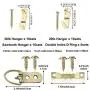 Picture Hangers, Quality Assorted Picture Hanging Kit, 155pcs Professional Photo Frame Hooks Heavy Duty Frame Hooks Hardware with Nails, Screws, D Ring and Sawtooth for Wall Mounting