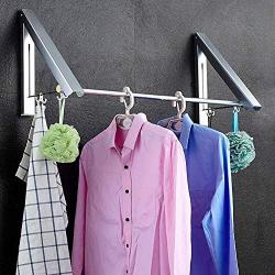 RRH-Drying Racks Clothes Airer Clothes Pole Wall Mounted Aluminum Folding Wall Hanger Clothes Hanger Rack Space Saving Clothes Storage Organiser for Laundry/Bathroom/Utility Room/Bedroom/with [Clothes