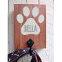 Personalised Wood Lead Hook Dog Lead Hook Dog Leash Wall Hanger Custom Dog Lead Holder