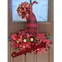 Christmas Holiday Wreath for Front Door Wall Hanger Santa Hat Christmas Holiday Wreath for Front Door Wall Hanger Santa Hat