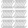 BYFU 42 Pack Stainless Steel S Hooks, Heavy Duty S Shaped Hooks for Utensils Clothes Bags Towels Plants (Medium) BYFU 42 Pack Stainless Steel S Hooks, Heavy Duty S Shaped Hooks for Utensils Clothes Bags Towels Plants (Medium)