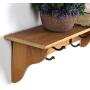 Wooden Shelves Clothes Hanger 2 Hooks Wooden Wall Hanging Coat Racks Decorative Wall Shelves