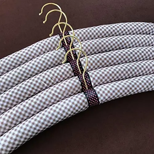 ROUND YUAN 45cm Men Clothes Hangers Padded Hangers Foam Hanger Non Slip Satin Canvas Covers for Adults Clothes Men Suits 5pcs ROUND YUAN 45cm Men Clothes Hangers Padded Hangers Foam Hanger Non Slip Satin Canvas Covers for Adults Clothes Men Suits 5pcs