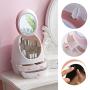 Makeup Organizer, Modern Jewelry and Cosmetic Storage Display Boxes with LED Lighted Makeup Mirror and 3 Drawers Great for Bathroom and Dresser