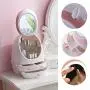 Makeup Organizer, Modern Jewelry and Cosmetic Storage Display Boxes with LED Lighted Makeup Mirror and 3 Drawers Great for Bathroom and Dresser Makeup Organizer, Modern Jewelry and Cosmetic Storage Display Boxes with LED Lighted Makeup Mirror and 3 Drawers Great for Bathroom and Dresser