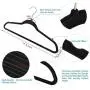 Non Slip Velvet Hangers Suit Hangers Ultra Thin Space Saving 360 Degree Swivel Hook Strong and Durable Clothes Hange,Gray,30pcs