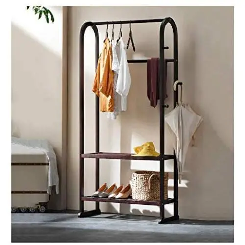 ZCYX Modern Solid Wood Coat Rack Hanger Floor Bedroom Hanger Home Storage Hanging Clothes Rack (Size : Walnut Color 60cm) ZCYX Modern Solid Wood Coat Rack Hanger Floor Bedroom Hanger Home Storage Hanging Clothes Rack (Size : Walnut Color 60cm)