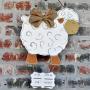 Infant hospital door hanger lamb