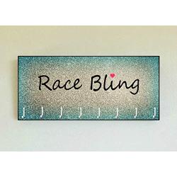 Race Medal Holder/Running Medal Hanger RACE BLING- Wood Wall Mounted Medal Organizer. CUSTOMIZATION Available