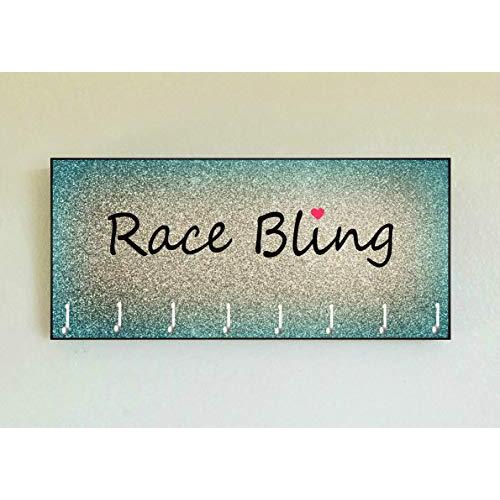 Race Medal Holder/Running Medal Hanger RACE BLING- Wood Wall Mounted Medal Organizer. CUSTOMIZATION Available