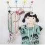 5pcs Random Color Cute Cartoon Princess Girls Wooden Children Clothes Hanger Nordic Style Wood Coat Rack Baby Hanger Kids Room Decoration Hook