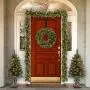 HEYHOUSE Pack of 2 Wreath Hanger,Adjustable Wreath Hanger for Front Door from 14.9-25 Inch,20 lbs Larger Door Wreath Hanger Christmas Wreaths,Black HEYHOUSE Pack of 2 Wreath Hanger,Adjustable Wreath Hanger for Front Door from 14.9-25 Inch,20 lbs Larger Door Wreath Hanger Christmas Wreaths,Black