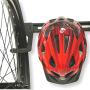 Koova Wall Mount Bike Storage Rack Garage Hanger for 3 Bicycles + Helmets | Fits All Bikes Even Large Cruisers/Big Tire Mountain Bikes | Heavy Duty Powder Coated Steel | Made in USA (3 Bike Rack)