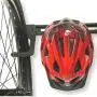 Koova Wall Mount Bike Storage Rack Garage Hanger for 3 Bicycles + Helmets | Fits All Bikes Even Large Cruisers/Big Tire Mountain Bikes | Heavy Duty Powder Coated Steel | Made in USA (3 Bike Rack)
