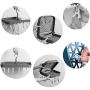 HJYPYJ Magic Hanger,with a Drying Tray Multifunction PP Folding Hanger,Durable Space-Saving Organizer Hangers, Not Easy to Corrode/Pink / 3 pcs