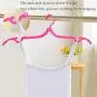 ETSAMOR 10PCS Travel Clothes Hangers Magic Portable Glamorous Plastic Folding Coat Hanger with Anti-slip Grooves for Outdoor Camping Hiking