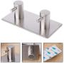 Flosky Adhesive Coat Hat Hooks Heavy Duty Stainless Steel Clothes Hanger Rustproof