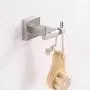 Double Robe Hook, Angle Simple SUS304 Stainless Steel Bathroom Double Hook, Shower Towel Holder, Double Bath Towel Hook, Coat Hook Clothes Hanger, Bathrobe Hook Wall Mount, Brushed Steel