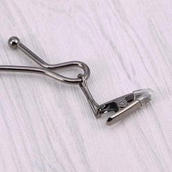 Cabilock Clothes Hanger 5pcs/Pack Stainless Steel Coat Hanger with Curving Tips and Clips for Underwear Bra Panties