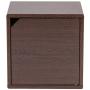 IRIS USA QR-34D Wood Storage Cube with Door, 1 Pack, Brown