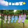 junshi11 Protable Windproof Outdoor Clothesline Clothing Hanger Travel Hiking Caming Laundry Drying Rope with 12 Clips,Outddor Indoor Use Purple