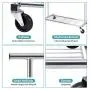 Bextsware Clothes Garment Rack On Wheels, Expandable Single Rail Heavy Duty Commercial Grade Hanging Closet Organizer Stand Clothing Rack with Mesh Bottom Shelves for Boxes Shoes Storage, Chrome Bextsware Clothes Garment Rack On Wheels, Expandable Single Rail Heavy Duty Commercial Grade Hanging Closet Organizer Stand Clothing Rack with Mesh Bottom Shelves for Boxes Shoes Storage, Chrome