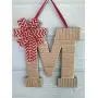 Front Door Décor-Shabby Chic Burlap Monogram Front Door Décor-Shabby Chic Burlap Monogram