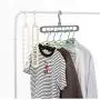 Multi-Function Folding Magic Hook 10pcs Random Color Nine-Hole Rotation Magic Clothes Hanger Drying Cabinet Bedroom Clothes Home Storage Tools