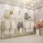 Industrial Clothing Rack Rustic Customized Heavy Duty Garment Display Rack Floor-Standing Hangers Clothes Shelves for Show Room Retail Store Gold Industrial Clothing Rack Rustic Customized Heavy Duty Garment Display Rack Floor-Standing Hangers Clothes Shelves for Show Room Retail Store Gold