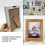 100 Pack Small Sawtooth Picture Hangers Steel Picture Hangers Picture Frames Hangers with Screws Picture Hang Solutions, for Hanging Clock Paintings Artwork Picture Frame Hook Photos (Black)