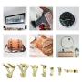 EAONE Picture Hangers, 220 Pieces Assorted Picture Hanging Set with Picture Hanging Hooks, Sawtooth Hangers, Nails(100lbs 75lbs 50lbs 30lbs 20lbs 10lbs)