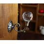 LBFEEL Clear Glass Hooks Crystal Wall Hooks Gold Silver Coat Hat Hangers Hooks Antique Bronze Copper Clothes Hooks (Bronze)