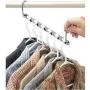 10 Pcs Folding Shirts Coat Clothes Hanger Holders Save Space Non-Slip Clothing Organizer Practical Racks Hangers for Clothes Decoration