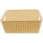 YBM HOME Plastic Rattan Storage Boxes Container Open Bin Basket Closet Shelf Kitchen Cabinet Pantry Office Desktop Organizer ba426-beige (Large, Beige) YBM HOME Plastic Rattan Storage Boxes Container Open Bin Basket Closet Shelf Kitchen Cabinet Pantry Office Desktop Organizer ba426-beige (Large, Beige)